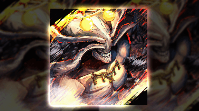 Official Jujutsu: Zero artwork showing a large white spirit with a golden wheel above its head